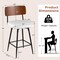 Set of 2 Counter Bar stools 27" with Padded Seat and Metal Legs